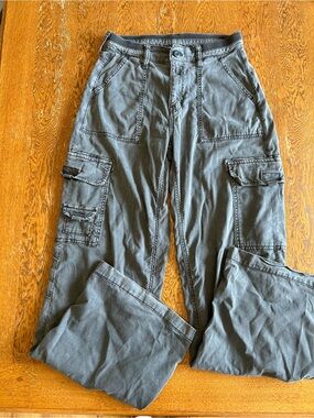 American Eagle Outfitters Gray Cargo Pants with Patch Pockets